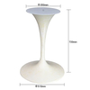 Newest White Iron Dining Trumpet Table Base
