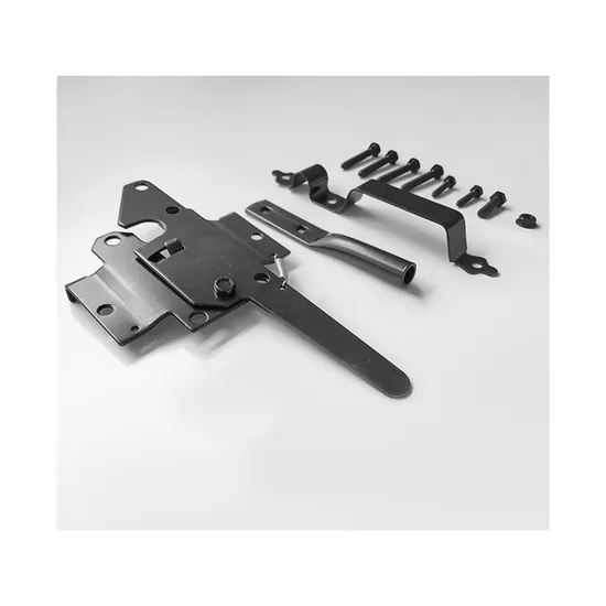 Gate Hinge Door Latch Metal Black Wooden Fence Hardware Set