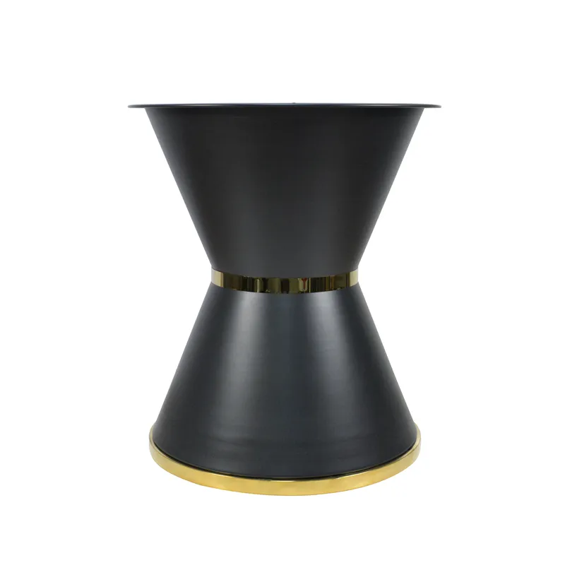 Furniture Large Round Black Metal Dining Table Restaurant Table Base