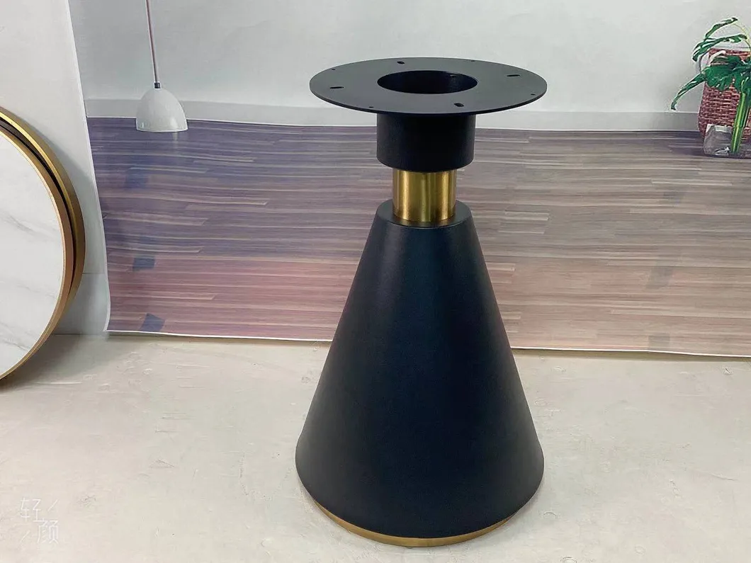 Luxury Custom Top Simple Gold Legs Cafe Metal Dining Table Base