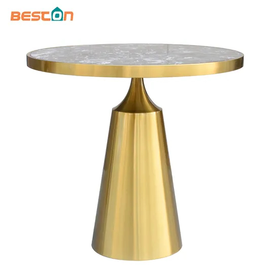 Wholesale Price High Quality Golden Stainless Steel Hotel Dining Table Base
