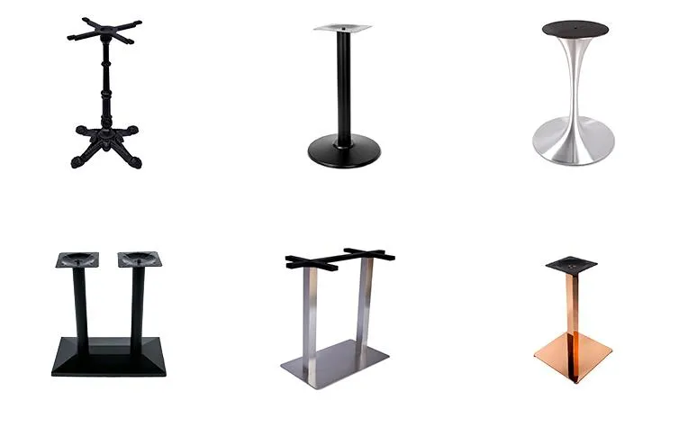 High Quality Silver Stainless Steel Stable Table Base for Restaurant