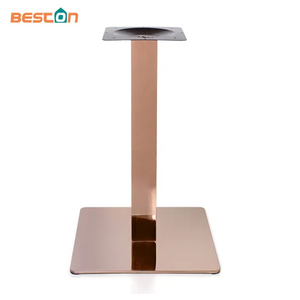 Furniture Part Rose Gold Stainless Steel Table Base Dining Table Legs