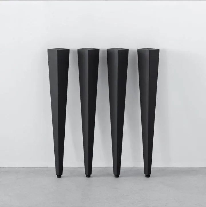 Industrial Modern Desk Metal Cast Iron Bench Dining Coffee Tapered Table Legs