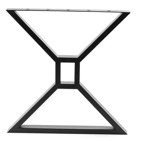 MID Century Modern X-Frame Metal Solid Frame Black Durable Table Legs