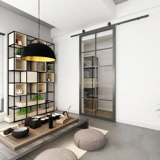 Interior Sliding Glass Door with Steel Frame, Interior Sliding Door System