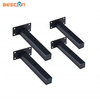 Floating Shelf Bracket Decorative Industrial Iron Black Wall Shelving Bracket