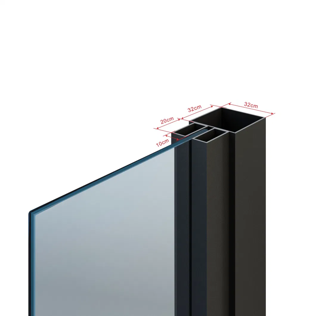 Interior Sliding Steel Frame Glass Door 6-Lite