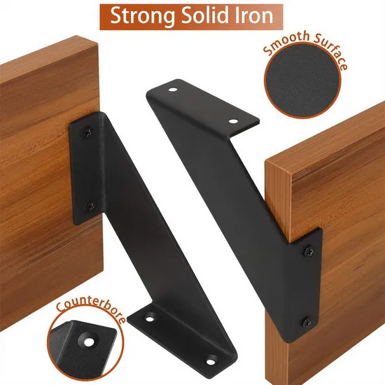 Metal Steel Shelf Brackets L Wall Bracket with Screw for Brace Industrial