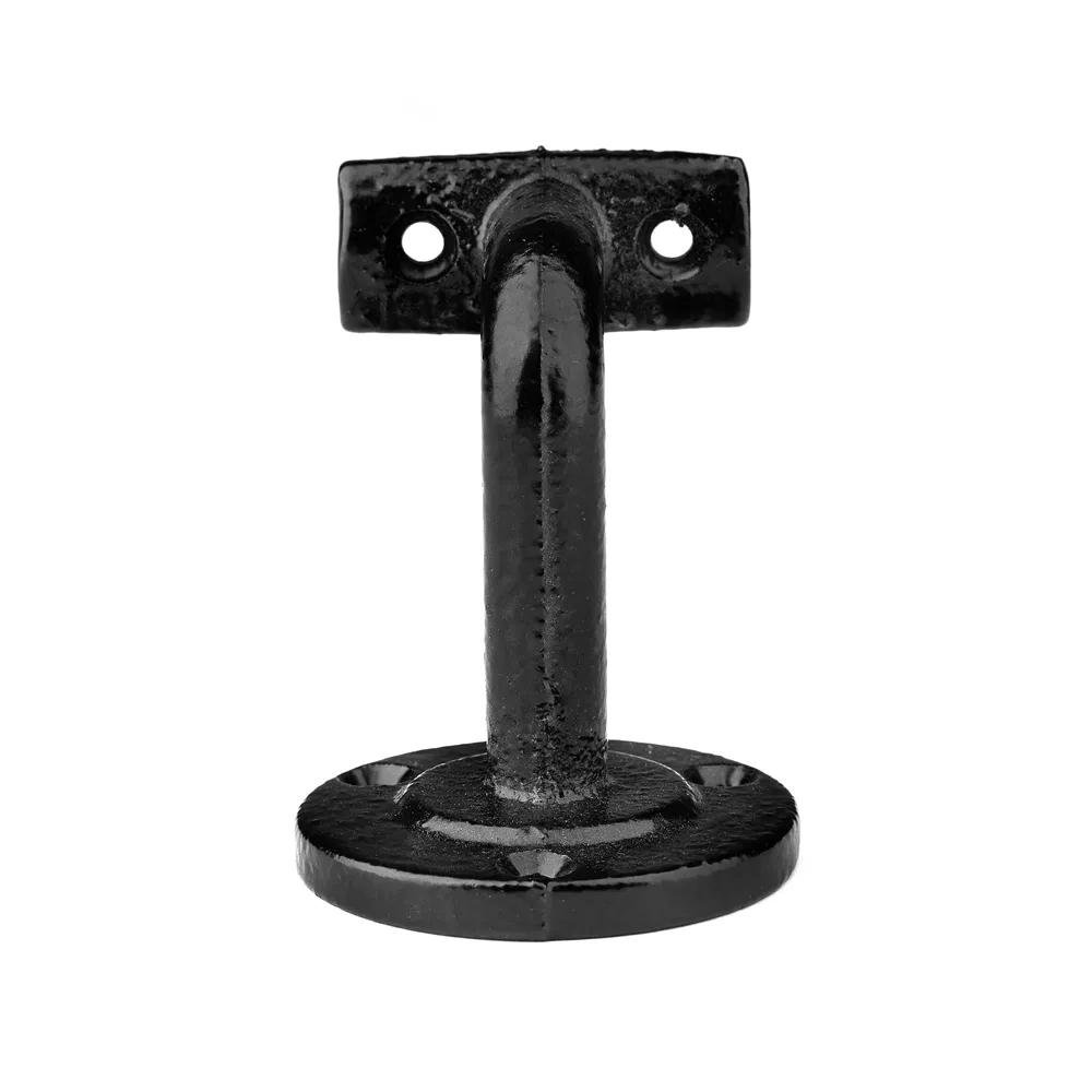 Armrest Bracket Wall Mount Removable Cast Iron Pipe Steel Metal Black Bracket