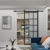Interior 15-Lite Steel Frame Sliding Door, Wholesale French Style Sliding Door System