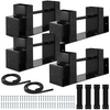Outdoor Firewood Log Storage Rack Bracket Kit, Adjustable Log Rack Holder