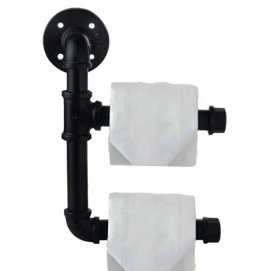 Funny Wall Mounted Bathroom Toilet Water Tube Paper Holder Shelf Bracket