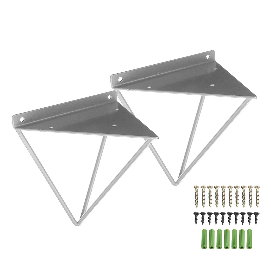 Metal Heavy Support Plank Wall Mounted Bench Table Folding Shelf Bracket