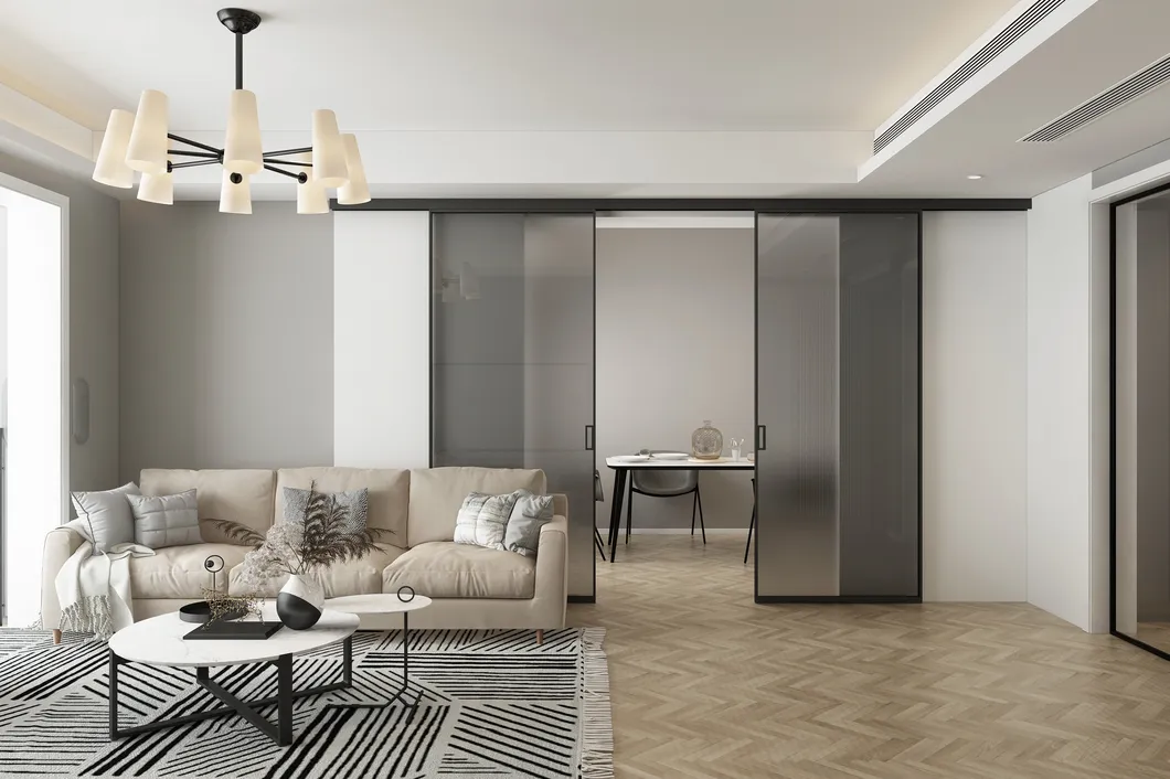 Aluminum Sliding Barn Door with Hardware Kit