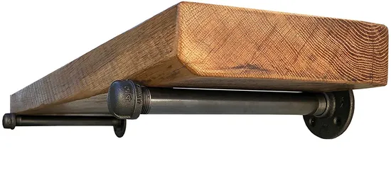 Modern Cheap Kitchen Industrial Pipe Shelving Metal Wall Mounted Book Shelf Bracket