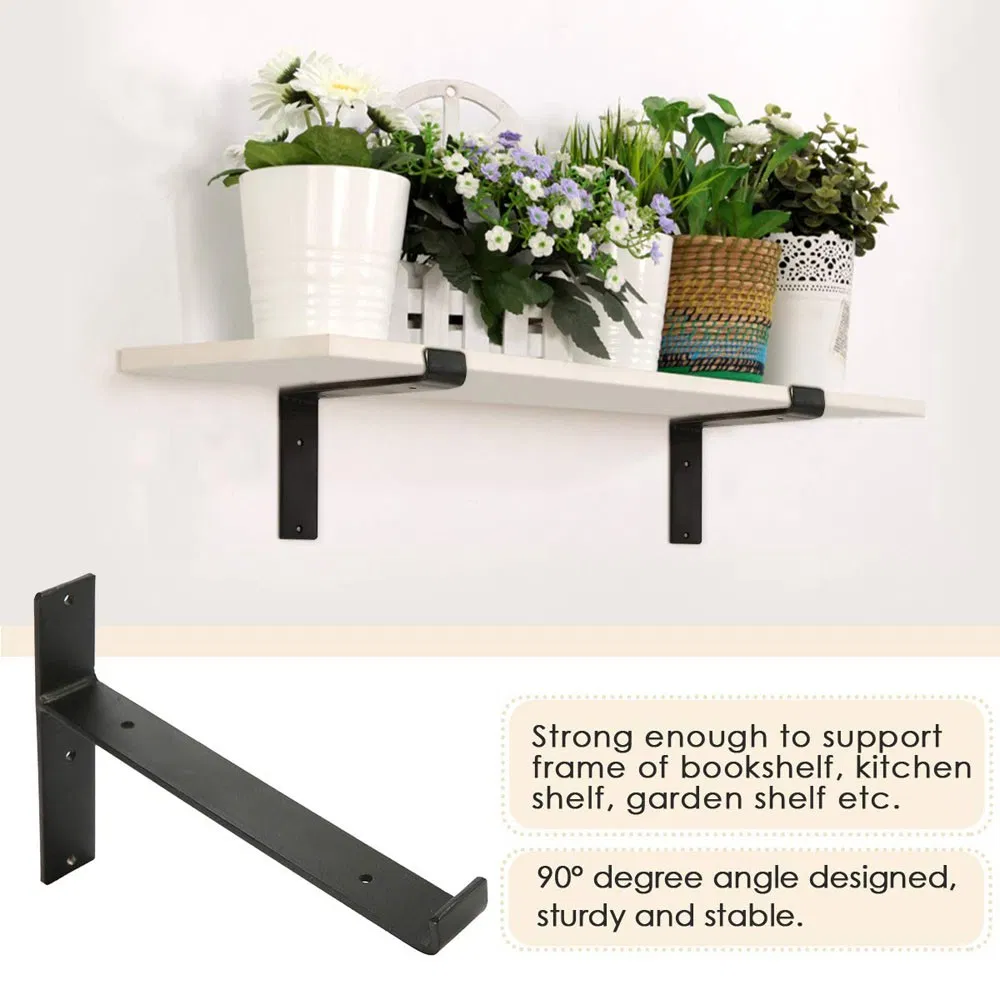 Rustic Metal Wall Supports Shelf Brackets