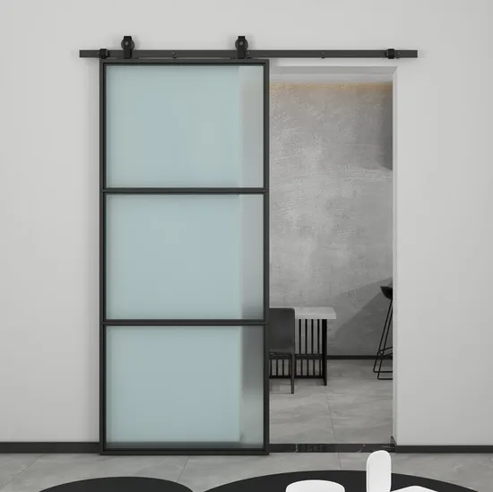 Glass Barn Doors Metal Frame Chelsea Barn Door Kits