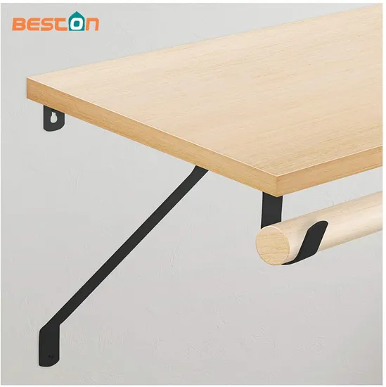 Black Metal Angle Iron Shelf Bracket Best Shelf Brackets
