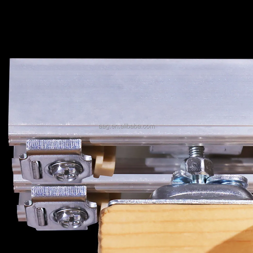 Industry Bi-Fold Pocket Door Aluminum Barn Door Hardware Kit