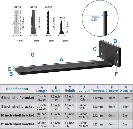 Metal Industrial Floating Shelf Bracket Hardware Supports Hidden Invisible L Shelves Brackets