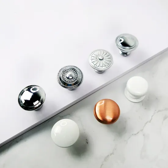 Closet Wardrobe Kitchen Pull Drawer Knob Zinc Round Cupboard Gold Cabinet Knob