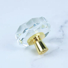 Natural Crystal Irregular Handle Sliced Shape Crystal Glass Door Lever Pull Handles