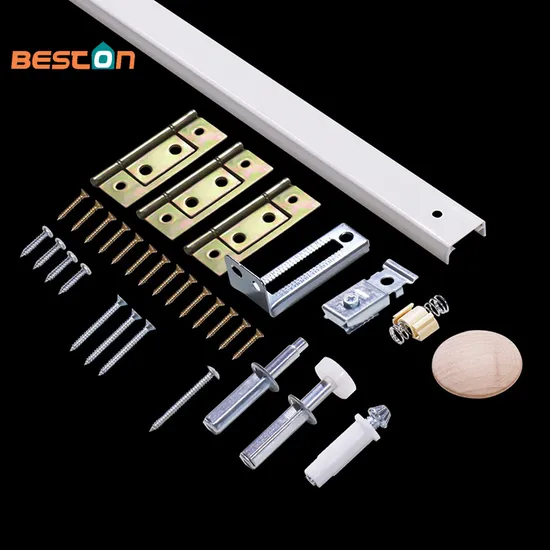 Bi-Fold Sliding Barn Door Hardware Kits Panel Closet, Wardrobe, Cupboard Fittings