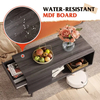 Wood Coffee Table with Storage Modern TV Table with 1 Drawer