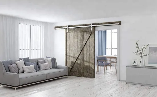Stainless Steel 304 Wood Chrome Sliding Barn Door Hardware