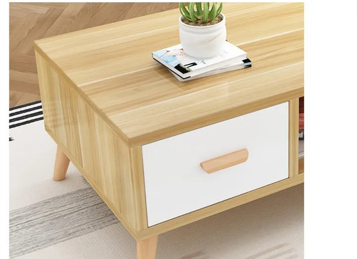 Modern Style Wooden Home Living Room Furniture Coffee Table with TV Stand