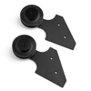 Black Modern Cabinet Track Sliding Barn Door Hardware Kits Fitting