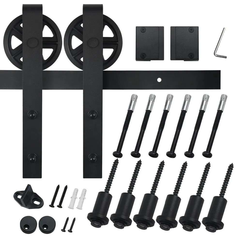 Big Wheel Sliding Barn Door Hardware Kit Rustic Hardware Barn Doors