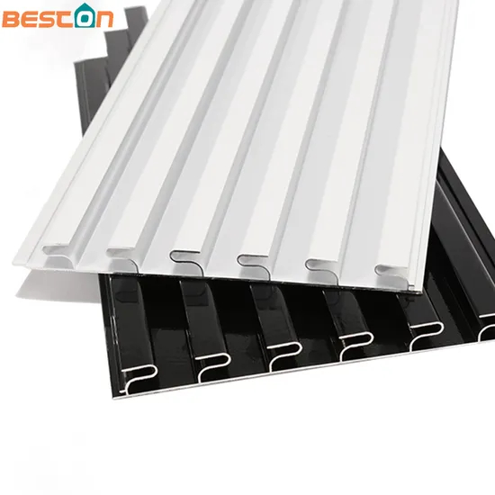 Aluminum Metal Slatwall Panels Single Side Display Board Hanging