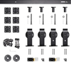 52′′ 65′′ 76′′ 84′′ Bi-Folding Barn Door Hardware Kit for 4 Doors