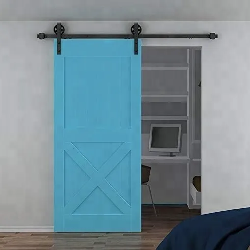 Strap Big Industrial Wheel Interior Sliding Doors Sliding Barn Door Track Hardware