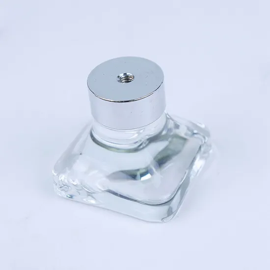 Large Squares Shape Edges Softened Knob Crystal Glass Pull Knobs Door Handles
