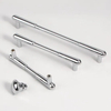 Zinc Alloy Kitchen Cabinet Handles Drawer Knobs Bright Chrome Furniture Handle