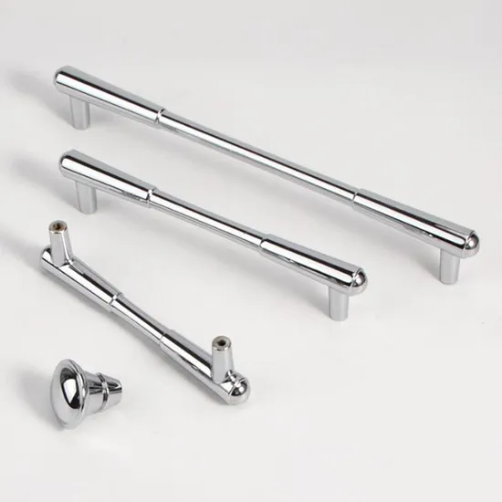 Zinc Alloy Kitchen Cabinet Handles Drawer Knobs Bright Chrome Furniture Handle