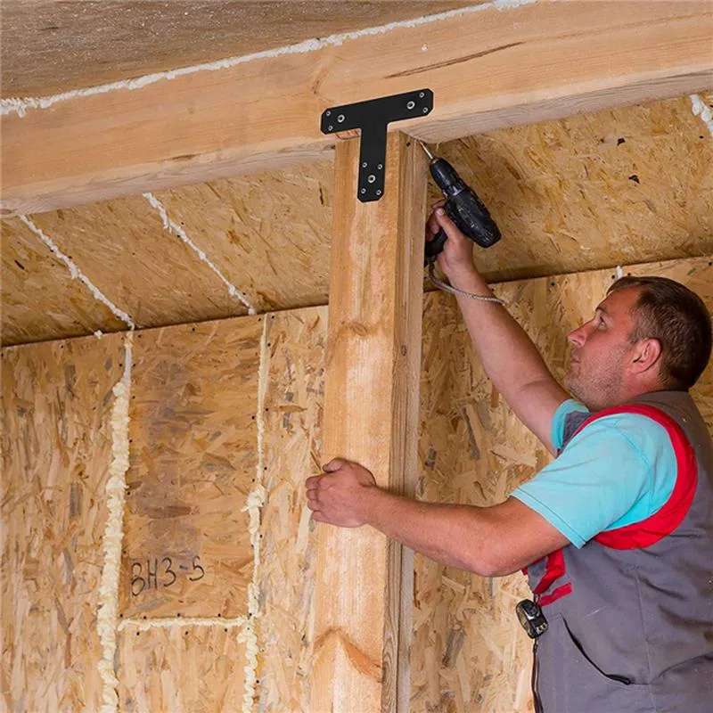 Wear-Resistant Steel Sheet Panel Matte Black Metal Connecting Bracket