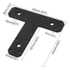 Wear-Resistant Steel Sheet Panel Matte Black Metal Connecting Bracket
