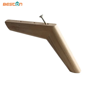 Inclined Cone 7-Shaped Wooden Legs Spray Paint Color Customizable Wooden Legs