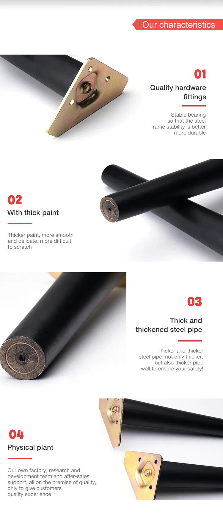 Office Desk Table Legs Dining Durable Wooden Table Legs