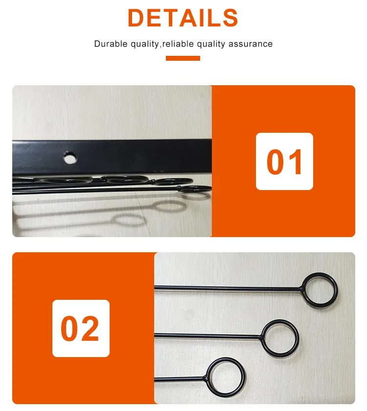 Heavy Duty Black Wall Hooks Store Display Wall Mounted Coat Rack