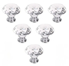 Crystal Drawer Knobs Furniture Kitchen Diamond Glass Cabinet Dresser Door Knob