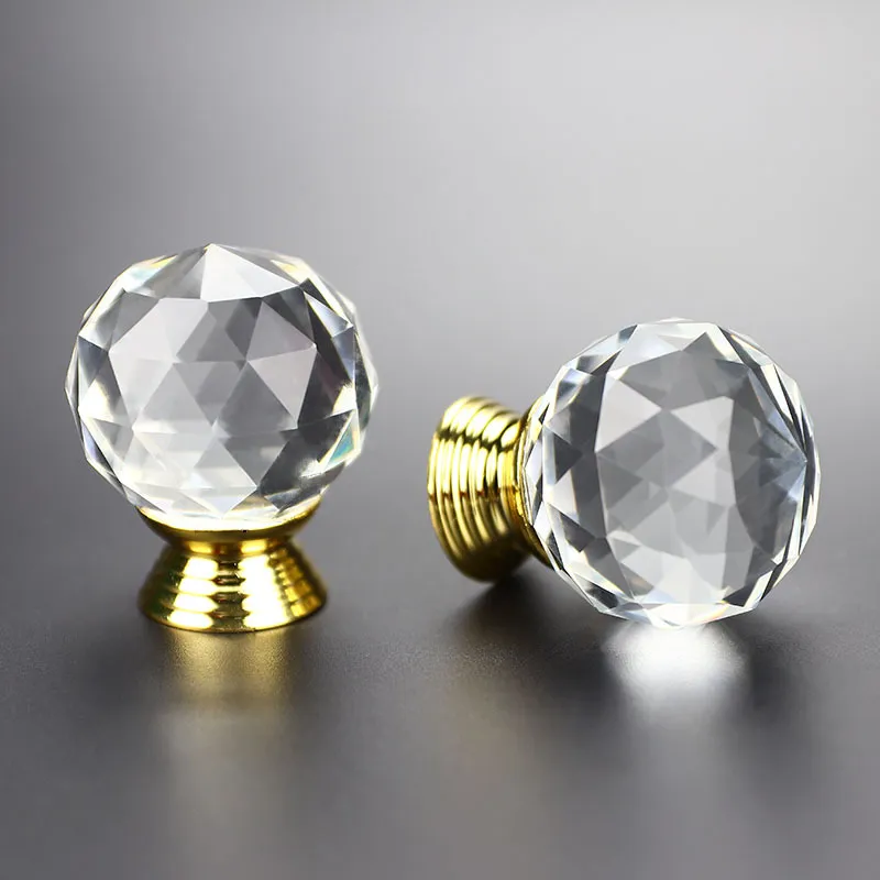 Furniture Handle Crystal Cupboard Pull Handles Cabinet Hardware Handles and Knobs