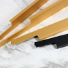 Furniture Edge Profile Handle Aluminum Kitchen Cabinet Wardrobe Door Finger Pull Handle