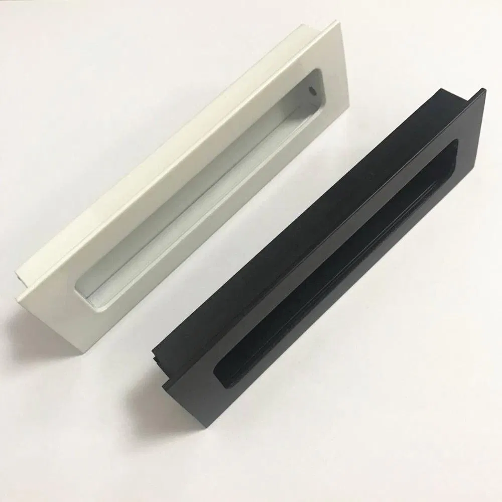 Black Matt Concealed Recessed Flush Pull Handles for Sliding Doors