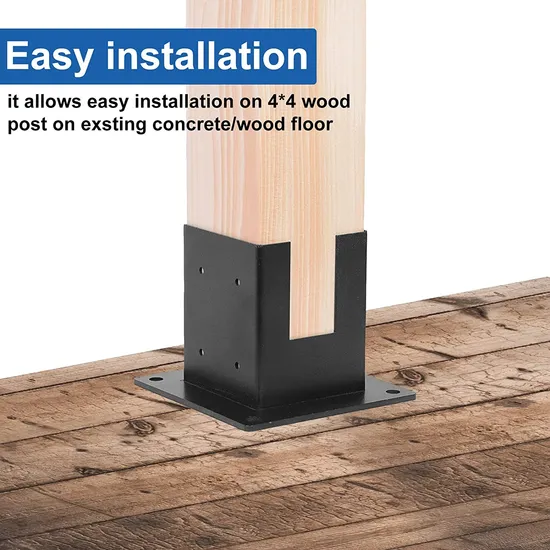 Stainless Steel 4X4 4-Way Right Angle Bracket, Pergola/Gazebo DIY Kit Hardware