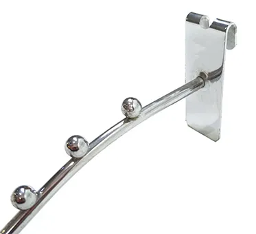 Chrome Finish Metal Wire Display Iron Waterfall Hooks for Clothes